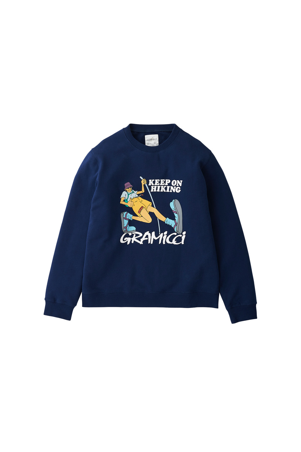 그라미치 킵 온 하이킹 스웨트셔츠 네이비